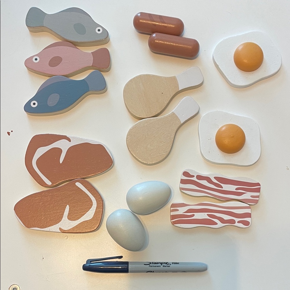 Wooden Play Food Set